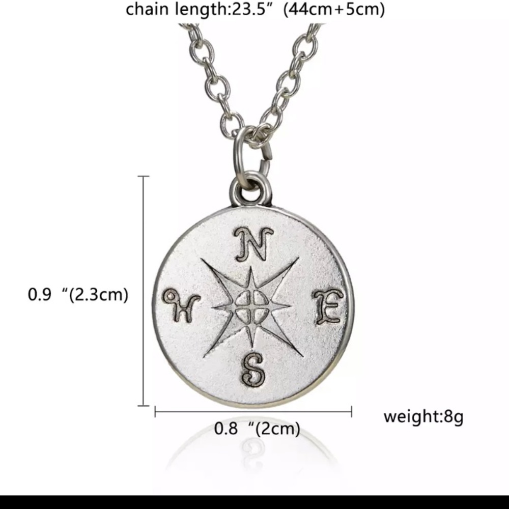 🧭 3 / $20 🧭 ❗️ Going places compass necklace - Picture 2 of 4